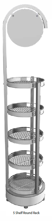 5 Shelf Round Rack